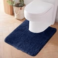 thumbnail image 4 of EQWLJWE Bathroom Rug Mat,Toilet Rugs U Shaped,Water Absorbent and Soft Bath Rug,Luxury Chenille Extra Thick U-Shaped Toilet Rug,Non-Slip Contour Mat for Bathroom Floor,Fluffy Soft,Absorbent Water, 4 of 5