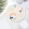 thumbnail image 1 of 5 Pcs Foldable Flying Disc Fans 9.8 Inch Sublimation Fans Polyester Black Edge Folding Fan Set with Bag for White, 1 of 5