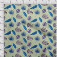 thumbnail image 4 of oneOone Polyester Spandex Light Green Fabric Ocean Underwater Life Craft Projects Decor Fabric Printed By The Yard 56 Inch Wide, 4 of 5
