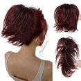 thumbnail image 1 of Messy Bun Hair Piece with Bendable Wire Clip In Ponytail Extension Natural Human Hair for Women Updo Styling, 1 of 6