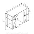 thumbnail image 2 of Bowery Hill Engineered Wood Compact Computer Study Desk in Espresso, 2 of 6