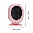 thumbnail image 3 of Mini Space Heater | Compact Personal Heater for Home Office Desk | Portable Electric Heater with Tip-Over Protection & Adjustable Thermostat, 3 of 8