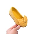 thumbnail image 2 of Zwiiyzr Chaussures Habillées pour Filles Ballerines à Enfiler Chaussures Plates pour Enfants Nœud Papillon à Enfiler Chaussures de Princesse pour Tout-Petits Enfants Jaune, 2 of 4