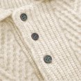 thumbnail image 3 of Men's Slim Fit Sweater, Long Sleeve Turn-Down Collar Knit Pullover, Casual Basic Wear For Fall And Winter, 3 of 9