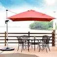 thumbnail image 4 of Patiojoy Parasol de Marché 10 Pieds Extérieur pour Patio Carré Déporté Rouge Brique, 4 of 6
