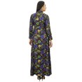 thumbnail image 4 of Bimba Robe Maxi d'Hiver à Col Mandarin pour Femme, Boutonnée, Jilbab avec Poches, 4 of 6