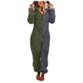 thumbnail image 4 of Combinaisons pour Femmes à Manches Longues, Combinaison à Capuche, Pyjama Décontracté d'Hiver Chaud, Combinaison de Nuit, Combinaisons pour Femmes en Liquidation, 4 of 8