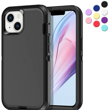 Entronix Étui Robuste Conçue pour iPhone 14, Étui Antichoc Triple Couche (Noir)