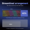 thumbnail image 4 of AJAZZ NK61 Clavier Mécanique de Jeu Filaire 60 % RVB à Commutation à Chaud 61 Touches Commutateur Rouge Mini Clavier pour Gamer PC Neuf, 4 of 7
