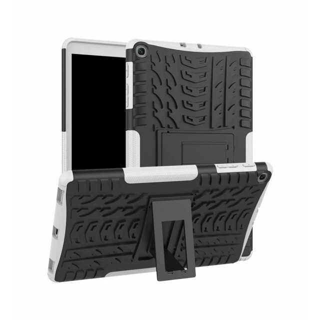 Étui pour Samsung Galaxy Tab A 10,1 Pouces 2019 SM-T515/T510 Robuste et Résistant, Étui Arrière Rigide avec Béquille