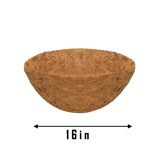 Apmemiss Hanging Basket Coconuts Fiber Planter Inserts Replacement Liner For Flower Pot