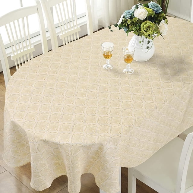 Oval Tablecloth 60x102in for Oval Table Waterproof Table Cloths for Dining Room Indoor Outdoor Table Cloth