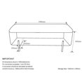 thumbnail image 4 of Modern Fabric & Metal Storage Ottoman Bench - Warm Grey & Black, 4 of 8