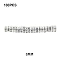 thumbnail image 4 of 100 Pcs Rondelles en Strass avec Grandes Rondelles Rondes Multicolores Trous Breloque Perles Entretoises Bijoux Cristal Multicolores Perles en Vrac pour Bricolage Collier Blanc, 4 of 7