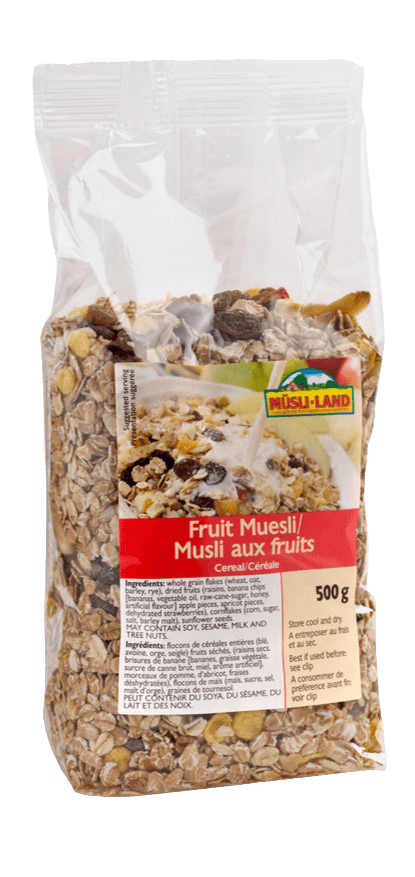 Muesli aux fruits Mestemacher, céréales pour petit‑déjeuner à texture variée