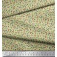 thumbnail image 2 of Soimoi Poly Georgette Fabric Earthworm,Fruit & Insect Print Fabric by The Yard 52 Inch Wide, 2 of 3