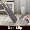 thumbnail image 4 of ORUYROP Memory Foam Toilet Bath Mat U-Shaped, 24 X 20 Inches,Soft and Comfortable, Super Water Absorption, Non-Slip, Machine Wash and Easier to Dry for Bathroom Commode Contour Rug, Dark Gray, 4 of 7