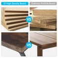 thumbnail image 2 of Fnova 55.12" Modern Computer Desk with Wood Tabletop, Metal Frame Office Desk, Brown, 2 of 15