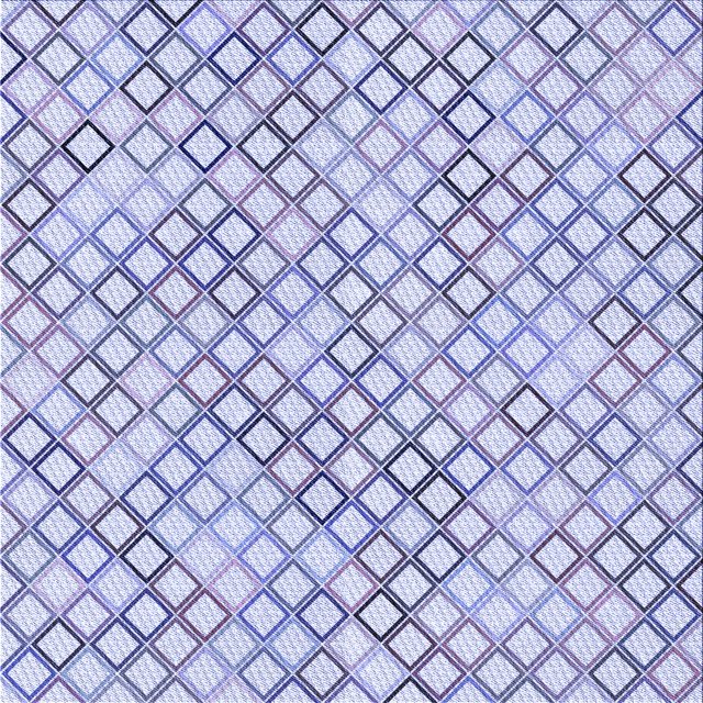 Ahgly Company Tapis d'Intérieur Lavables en Machine, Carrés, Bleu Lavande Transitionnel, 4' Carré