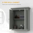 thumbnail image 4 of kleankin Bathroom Wall Cabinet, Over Toilet Storage Cabinet, 4 of 10