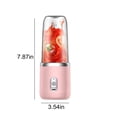 thumbnail image 3 of Black-Friday USB Rechargeable Handheld Blender | 400ml Portable Juicer Cup | 6 Stainless Steel Blades, 3 of 8
