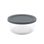Mainstays Round Glass Food Storage Container with PE Lid 920ml