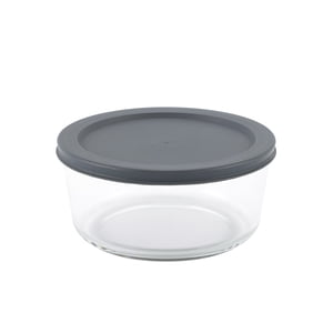 Mainstays Conteneur de stockage alimentaire en verre rond avec PE Couvercle 920ml