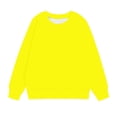 thumbnail image 4 of RXIRUCGD Chandail en Molleton Décontracté pour Petites et Grandes Filles, Couleur Unie, Col Rond, Manches Longues, Tunique Ajustée, Pulls Mode Automne, Chandail en Molleton Jaune pour Filles Taille 11-12 Ans, 4 of 7