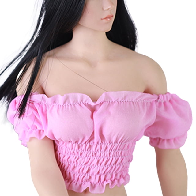 fastboy 1 Set 1/6 Action Figure Exquisite Realistic Creative Shirt Unique Design DIY Accessory Detachable Costume for 12inch Figure rose red