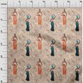 thumbnail image 3 of oneOone Polyester Spandex Peach Fabric African Sewing Craft Projects Fabric Prints by Yard 56 Inch Wide, 3 of 4
