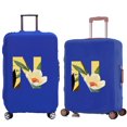 thumbnail image 1 of Luggage Cover Travel Suitcase Protective Cover for Trunk Case 18 ''-28 '' Foldable Elastic Suitcase Cover Floral Lettern Pattern 8floral N M, 1 of 1