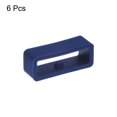 thumbnail image 3 of Unique Bargains 6pack Watch Strap Loop Fastener Rings 18mm Rubber Watch Holder Keeper Navy Blue, 3 of 6
