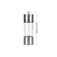 thumbnail image 3 of Stainless Steel Salt and Pepper Grinder Set Adjustable Coarseness Refillable Manual Mill with Clear Acrylic Body for Kitchen and Dining Table, 3 of 4