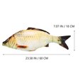 thumbnail image 3 of Stuffed Fish Doll Unique Fish Toy Throw Pillow Lovely Stuffed Animal Toy, 3 of 9