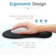 thumbnail image 2 of Tapis de Souris en Gel avec Support de Poignet Repose-Poignets (Noir, 2 Pack), 2 of 6