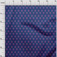 thumbnail image 2 of oneOone Cotton Silk Fabric Floral Block Printed Craft Fabric BTY 42 Inch Wide, 2 of 4