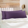 thumbnail image 1 of PiccoCasa 2Pcs Body Pillowcases Microfiber Pillow Covers, King Purple, 1 of 9