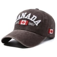 thumbnail image 1 of Canada Baseball Caps Canada Day Adjustable Hat with Embroidered Maple for Enthusiasts and Tourists, 1 of 7