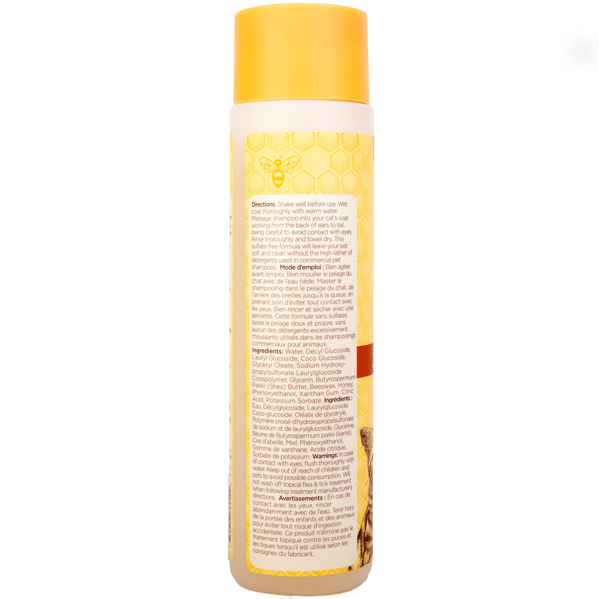 Shampooing hypoallergénique pour chats Burt's Bees au beurre de karité et miel 10 fl oz