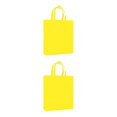 thumbnail image 1 of Decodeary Reusable Eco-Shopping Bag Folding Eco-Friendly Shoulder Storage Bag yellow 2Set, 1 of 6