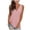 Pink, variant on QUINDOS Tank Tops for Women Workout Summer Black Casual Solid V-Neck Gradient Sleeveless Tops Loose Vest Blouses Camisoles for Women