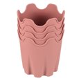 thumbnail image 1 of Unique Bargains 4' Silicone Round Flower Pot Planter Decorative Container, Pink 4 Pack, 1 of 5