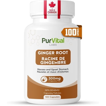 Ginger Root Capsules 300mg (100 Capsules)