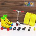 thumbnail image 3 of Ensemble de 12 Pcs/ensemble Modèle de Trottinette pour Doigts en Alliage pour Enfants Mini Trottinette pour Doigts Jouet Interactif pour Doigts Activité Sensorielle Trottinette pour Doigts Kit de Planche à Roulettes, 3 of 6