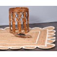 thumbnail image 5 of Indian Handmade Braided Natural Jute With white Color Jute Design Area Rugs , Scalloped Rugs , Home Décor Natural Jute Rugs & Carpet Size , 6 x 6 Feet ( 180 cm x 180 cm )Square, 5 of 5