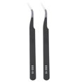 thumbnail image 2 of Stainless Steel Tweezers 2PCS ESD-15 Anti-Static  Tweezers Stainless Steel Curved Tweezers Maintenance Tools, 2 of 8