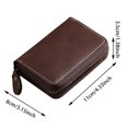 thumbnail image 3 of JFHHQ Versatile Zipper Purse for Daily Use Stylish RFID Blocking Card Holder and Practical Wallet Accessory Brown, 3 of 4