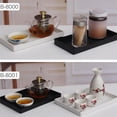 thumbnail image 2 of Plastic Tea Cups,Rectangular Water Cup Antislip Plastic Tray with Raised Edges,Multipurpose Serving Tray for Kitchen Living Room, 2 of 5