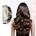 thumbnail image 4 of Unique Bargains 1 Pcs Women Half Round Wide Tooth Comb for Curly Thick Wavy Straight Hair Tortoiseshell, 4 of 6