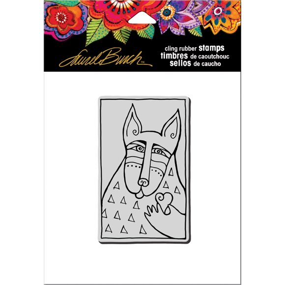 Stampendous Laurel Burch Cling Stamp-Dog Love